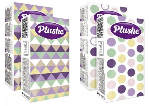 Plushe Classic платочки носовые 2 слоя Орнамент, 10листов Plushe Classic платочки носовые 2 слоя Орнамент, 10листов