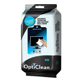 Opti Clean №90 влажные салфетки для экранов всех типов