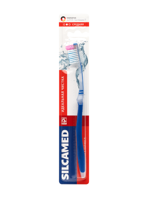 Зубная щетка SILCAMED MEDIUM (средняя) Зубная щетка SILCAMED MEDIUM (средняя)
