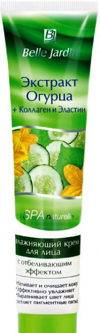 Belle Jardin Bio Spa Экстракт Огурца+Коллаген и эластин, увлажняющий крем для лица, с отбеливающим эффектом, 125 мл Belle Jardin Bio Spa Экстракт Огурца+Коллаген и эластин, увлажняющий крем для лица, с отбеливающим эффектом, 125 мл
