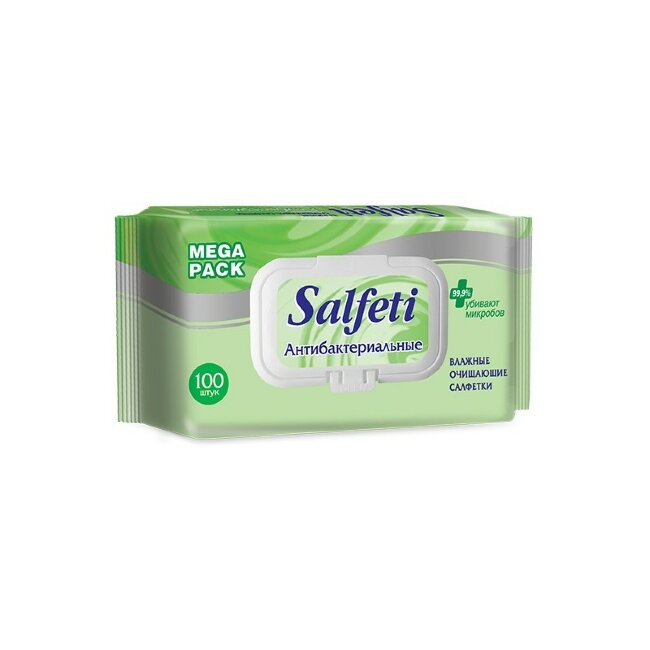 Salfeti antibac mega pack №100 влажные салфетки антибактериальные с клапаном Salfeti antibac mega pack №100 влажные салфетки антибактериальные с клапаном