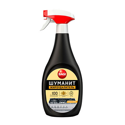 Средство для очистки грилей, плит, духовых шкафов от жира Bagi Шуманит спрей 400 мл Средство для очистки грилей, плит, духовых шкафов от жира Bagi Шуманит спрей 400 мл
