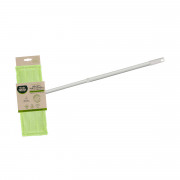 Master FRESH ЭКО швабра-флеттер для всех типов полов (микрофибра бархат) телескоп, СВЕРХусиленный черенок со стопорным кольцом, увеличенная платформа, 1шт
