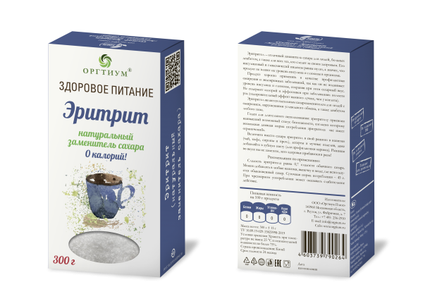 Оргтиум Эритрит, 300г Оргтиум Эритрит, 300г