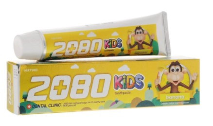 Kerasys Зубная паста Dental Clinic 2080 детская Банан, 80г Kerasys Зубная паста Dental Clinic 2080 детская Банан, 80г