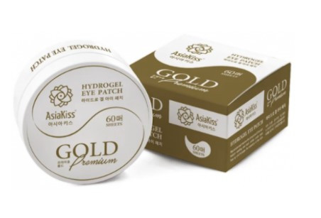 ASIAKISS гидрогелевые патчи для глаз с экстрактом золота 60шт 