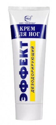 Эффект Крем для ног дезодорирующий 35г /Свобода/