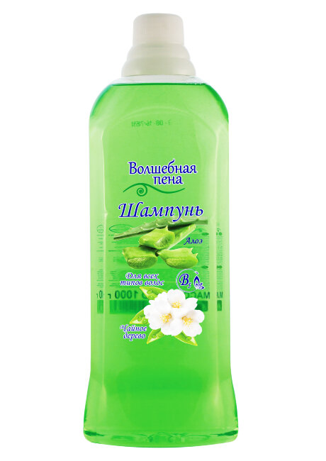Шампунь "Волшебная пена" Алоэ и чайное дерево 1,0 л Шампунь "Волшебная пена" Алоэ и чайное дерево 1,0 л