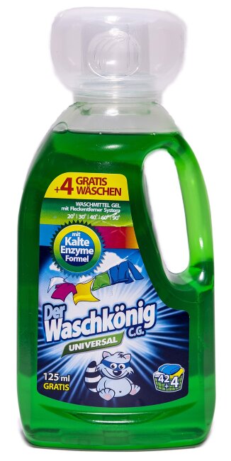 Der Waschkönig C.G. Universal - концентрированный гель для стирки 1,625 л.- 46 стирок Der Waschkönig C.G. Universal - концентрированный гель для стирки 1,625 л.- 46 стирок