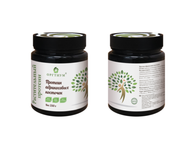 Оргтиум Протеин абрикосовых косточек, 250г