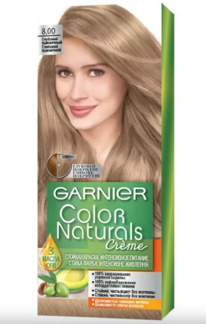 Garnier color naturals краска для волос Глубокий русый 8.00 Garnier color naturals краска для волос Глубокий русый 8.00
