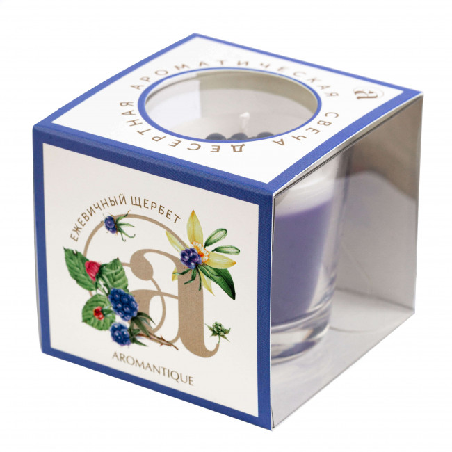 Aromantique Свеча ароматическая "Ежевичный щербет" 60гр Aromantique Свеча ароматическая "Ежевичный щербет" 60гр