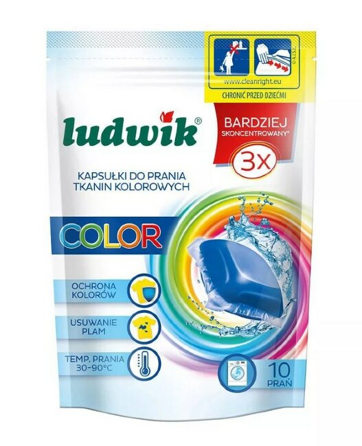 Ludwik Гелевые капсулы для стирки Color 10 шт Ludwik Гелевые капсулы для стирки Color 10 шт