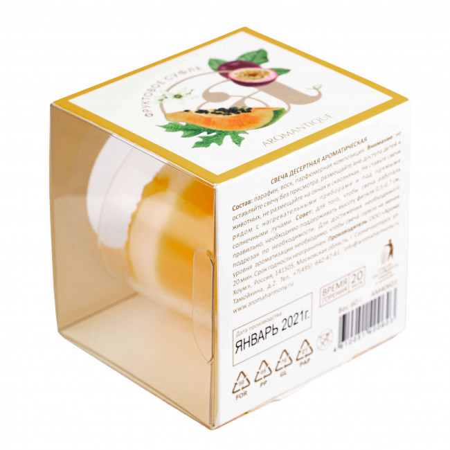 Aromantique Свеча ароматическая "Фруктовое суфле" 60гр Aromantique Свеча ароматическая "Фруктовое суфле" 60гр