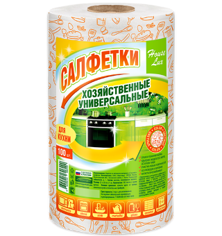 House Lux №100 COLOR cухие салфетки универсальные