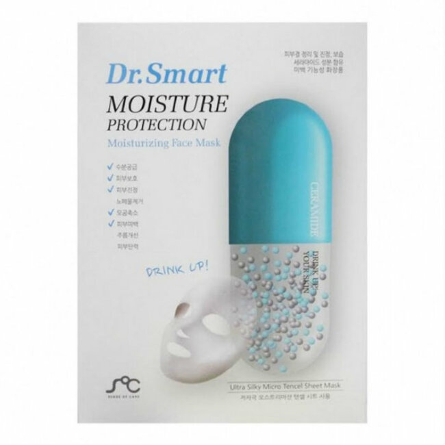 Тканевая маска для лица увлажняющая с керамидами «Dr. Smart by Angel Key» Тканевая маска для лица увлажняющая с керамидами «Dr. Smart by Angel Key»