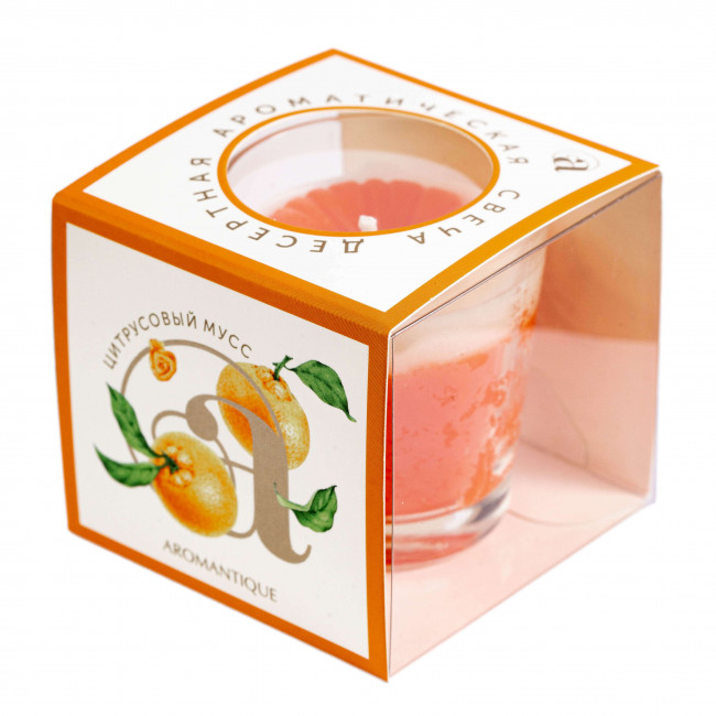 Aromantique Свеча ароматическая "Цитрусовый мусс" 60гр Aromantique Свеча ароматическая "Цитрусовый мусс" 60гр