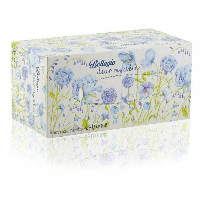 Monalisa Двухслойные салфетки для лица Bellagio, 280шт Monalisa Двухслойные салфетки для лица Bellagio, 280шт