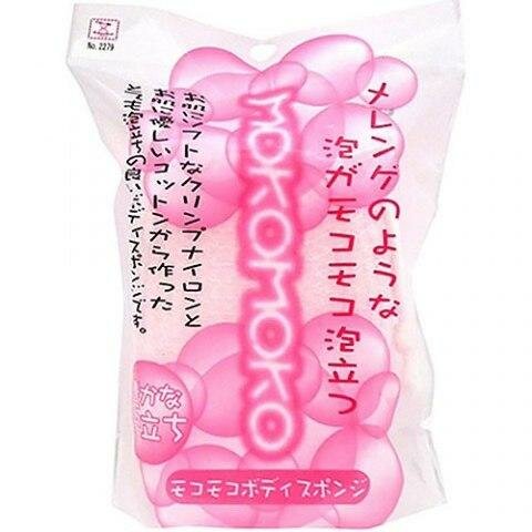 Губка для тела массажная MOKOMOKO розовая Губка для тела массажная MOKOMOKO розовая