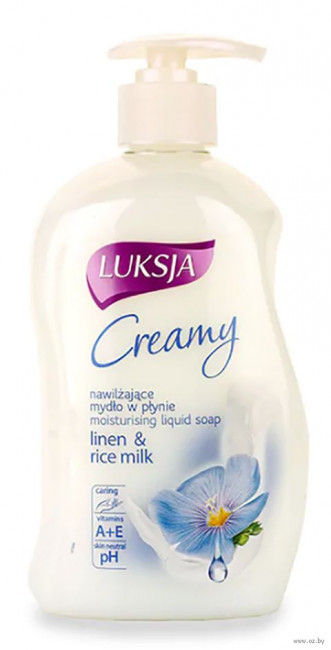 Luksja жидкое крем мыло льняное и рисовое молочко 500мл дозатор Luksja жидкое крем мыло льняное и рисовое молочко 500мл дозатор