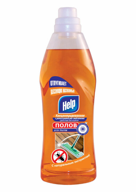 Концентрированное средство для мытья полов "Help" с репеллентными свойствами 1000 г