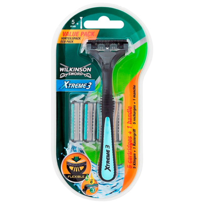 Wilkinson Schick Xtreme3 станок д/бритья + кассеты 5 шт Wilkinson Schick Xtreme3 станок д/бритья + кассеты 5 шт