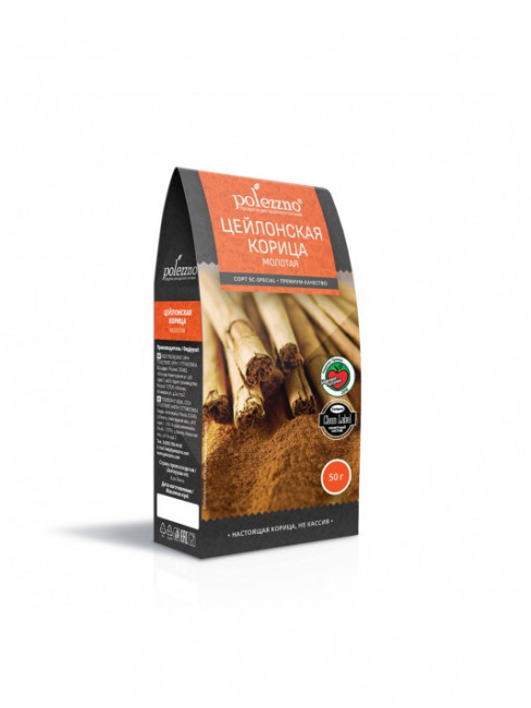 Polezzno Корица цейлонская молотая 50г Polezzno Корица цейлонская молотая 50г