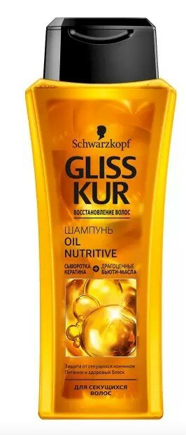 GLISS KUR Шампунь для волос Oil Nutritive для длинных и секущихся волос 250мл GLISS KUR Шампунь для волос Oil Nutritive для длинных и секущихся волос 250мл