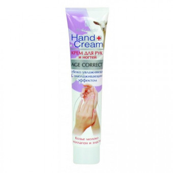 Belle Jardin Age Correct Hand Cream Глубокоувлажняющий крем для рук с омолаживающим эффектом, Козье молоко+коллаген и эластин, 125 мл