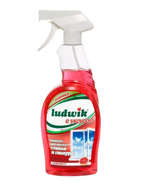 Ludwik средство для мытья стекол и кафеля с уксусом грейпфрут 750 мл (триггер) Ludwik средство для мытья стекол и кафеля с уксусом грейпфрут 750 мл (триггер)