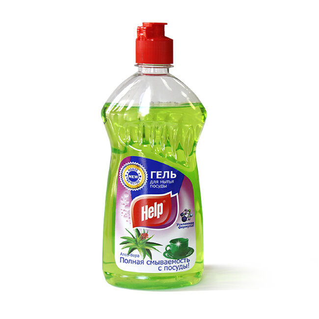 Средство для мытья посуды "Help" Алоэ-Вера 0,5 л (гель) Средство для мытья посуды "Help" Алоэ-Вера 0,5 л (гель)