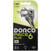 Dorco Pace 6 станок + 2 кассеты, 6 лезвий Dorco Pace 6 станок + 2 кассеты, 6 лезвий
