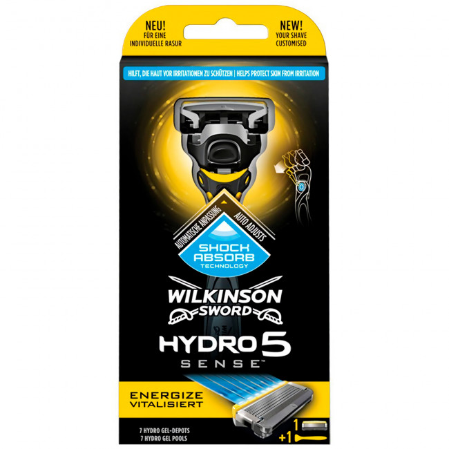 Wilkinson Schick Hydro 5 Sense energize станок для бритья + 1 кассета Wilkinson Schick Hydro 5 Sense energize станок для бритья + 1 кассета