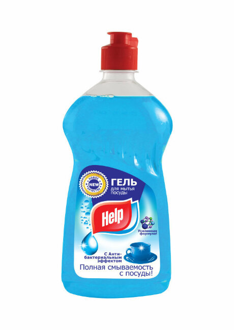 Средство для мытья посуды "Help" Антибактериальный 0,5 л (гель) Средство для мытья посуды "Help" Антибактериальный 0,5 л (гель)