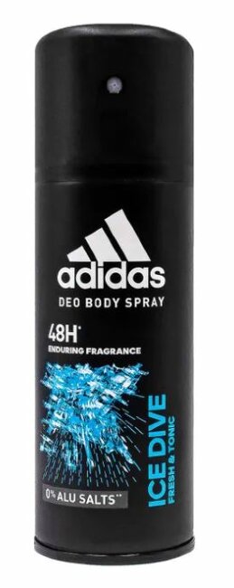 Adidas Дезодорант-спрей Ледяное погружение (Ice Dive) 150мл Adidas Дезодорант-спрей Ледяное погружение (Ice Dive) 150мл