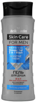 Belle Jardin Skin Care for men Sensitive Fresh гель для душа 3в1, 420мл