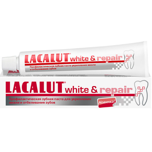 LACALUT зубная паста White & Repair для укрепления эмали 75 мл LACALUT зубная паста White & Repair для укрепления эмали 75 мл