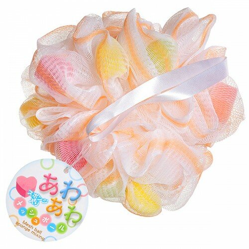 Мочалка для тела круглая со спонжами, цвета в ассортименте Мочалка для тела круглая со спонжами, цвета в ассортименте