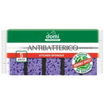 Domi Губки кухонные антибактериальные Antibatterico 5шт