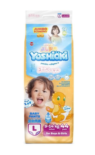 Трусики-подгузники YOSHIOKI L размер 9-14 кг 44 шт. Трусики-подгузники YOSHIOKI L размер 9-14 кг 44 шт.