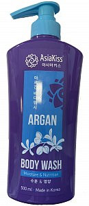 AsiaKiss Argan Body Wash Moisture & Nutrition Гель для душа с маслом арганы Увлажнение и питание 500 мл AsiaKiss Argan Body Wash Moisture & Nutrition Гель для душа с маслом арганы Увлажнение и питание 500 мл