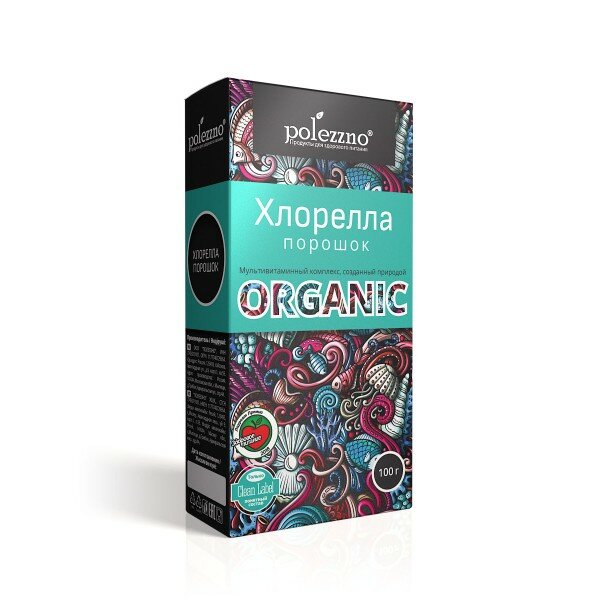POLEZZNO Хлорелла порошок 100г POLEZZNO Хлорелла порошок 100г