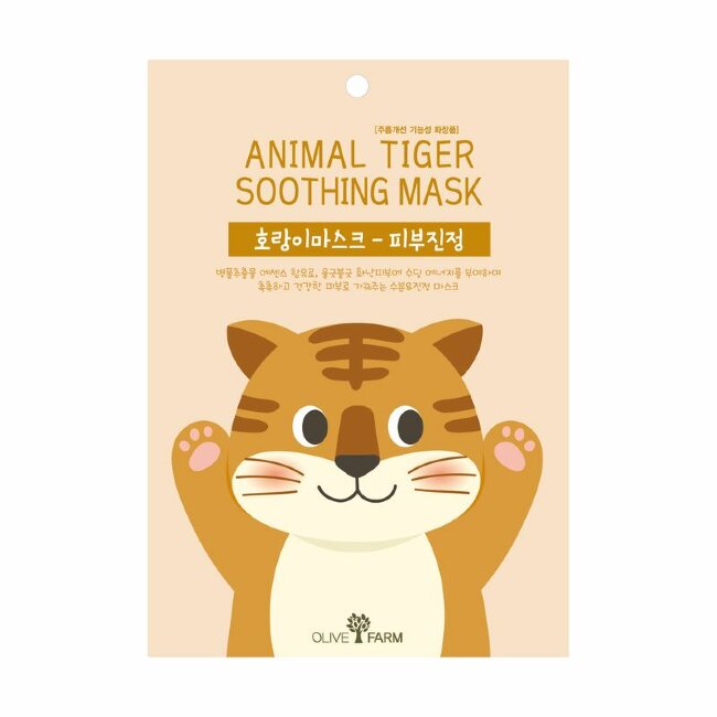 Тканевая маска  для лица анимированная TIGER SOOTHING, 25 мл