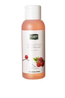 DOMIX GREEN Средство для снятия лака для натуральных и искусственных ногтей "Малина" 105 мл DOMIX GREEN Средство для снятия лака для натуральных и искусственных ногтей "Малина" 105 мл