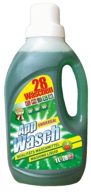 AppWasch - Gel - Universal - 1,0 L - гель для стирки 1 л. - 28 стирок AppWasch - Gel - Universal - 1,0 L - гель для стирки 1 л. - 28 стирок