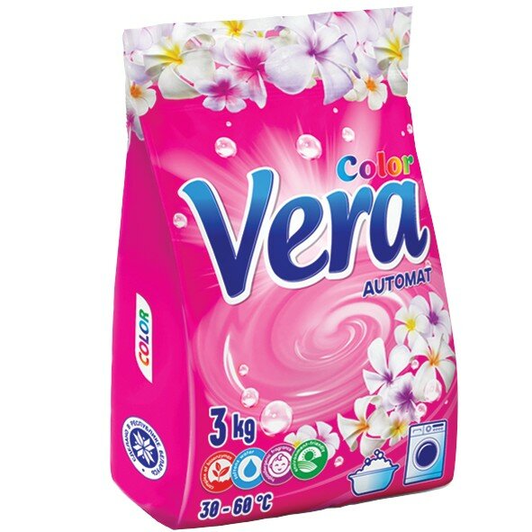 Вера Автомат колор стиральный порошок пакет 3кг