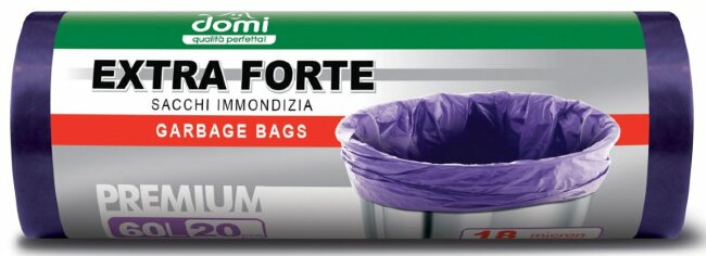 Domi Мешки для мусора 60л/20шт Domi Мешки для мусора 60л/20шт