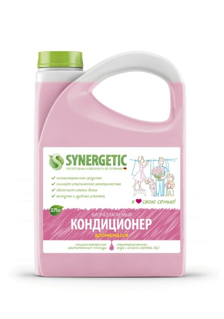 Synergetic кондиционер для белья Аромамагия концентрат 2,75л Synergetic кондиционер для белья Аромамагия концентрат 2,75л