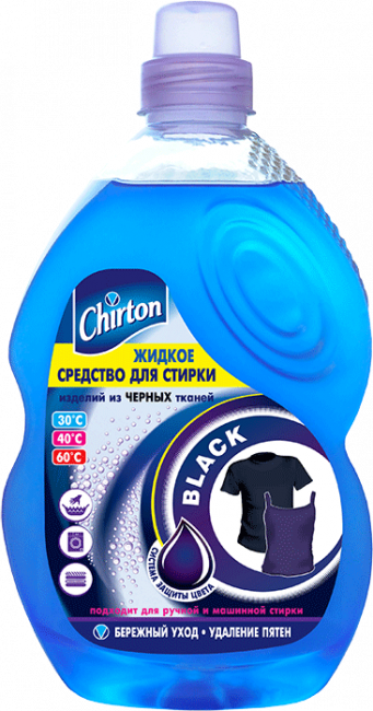 Chirton Жидкое средство для стирки Черных тканей 1325мл Chirton Жидкое средство для стирки Черных тканей 1325мл