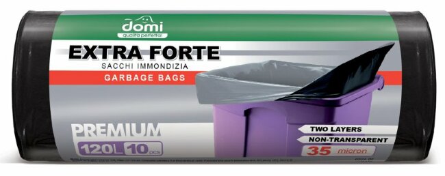 Domi Мешки для мусора 120л/10шт (LDPE) Domi Мешки для мусора 120л/10шт (LDPE)